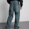 Mid-rise relaxed straight leg jeans