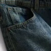 Mid-rise relaxed straight leg jeans