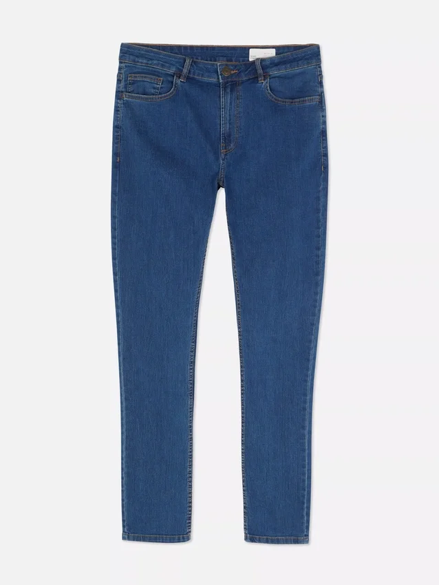 Mid-rise skinny jeans