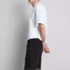 Mid-rise slim denim shorts