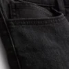 Mid-rise slim denim shorts