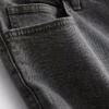 Mid-rise slim denim shorts