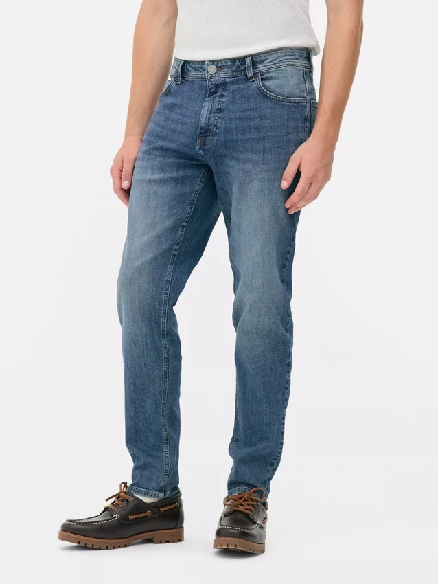 Mid-rise slim fit jeans