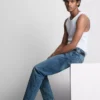 Mid-rise slim fit jeans