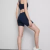 Mid-rise smooth support active yoga shorts