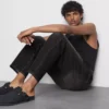 Mid-rise straight-leg jeans