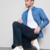 Mid-rise straight-leg jeans