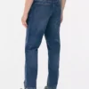 Mid-rise straight-leg jeans
