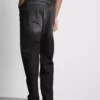 Mid-rise straight-leg jeans