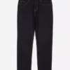 Mid-rise straight leg jeans