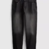 Mid-rise straight-leg jeans
