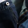 Mid-rise straight-leg jeans