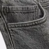 Mid-rise straight-leg jeans