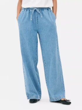 Mid-rise sweatpant jeans
