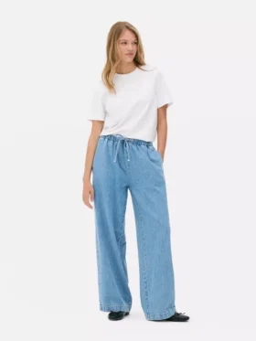 Mid-rise sweatpant jeans