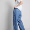 Mid-rise sweatpant jeans