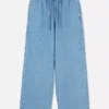 Mid-rise sweatpant jeans