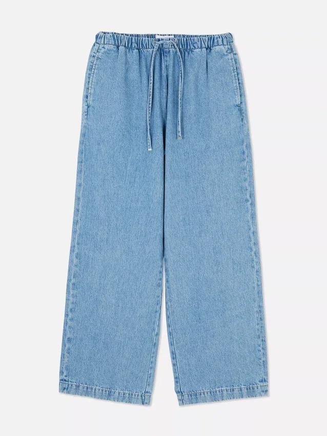 Mid-rise sweatpant jeans