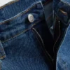 Mid-rise turn-up denim shorts