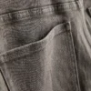 Mid-rise turn-up denim shorts