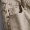 Mid-rise turn-up denim shorts
