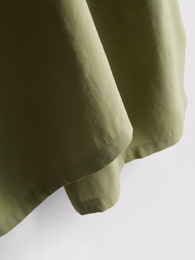 Mid-rise wide leg culotte pants