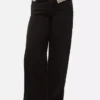Mid-rise wide-leg jeans