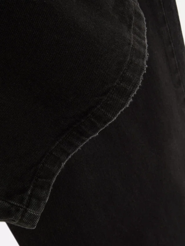 Mid-rise wide-leg jeans
