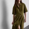 Midi shirt dress