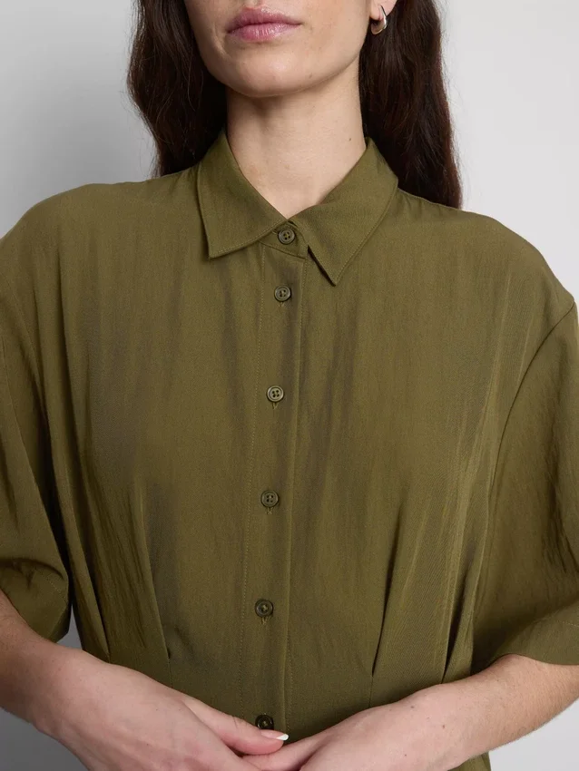 Midi shirt dress
