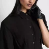 Midi shirt dress