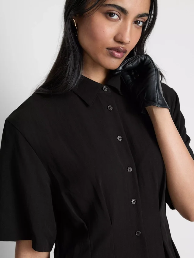 Midi shirt dress