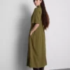 Midi shirt dress