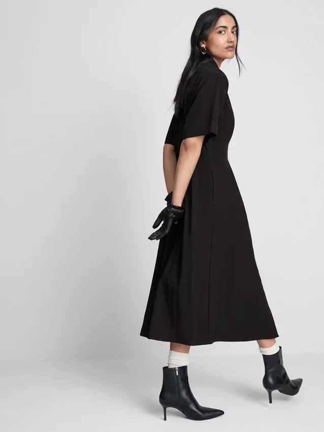 Midi shirt dress