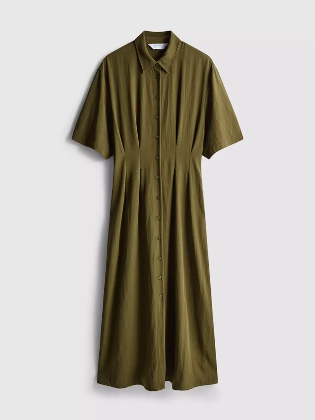 Midi shirt dress