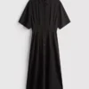 Midi shirt dress