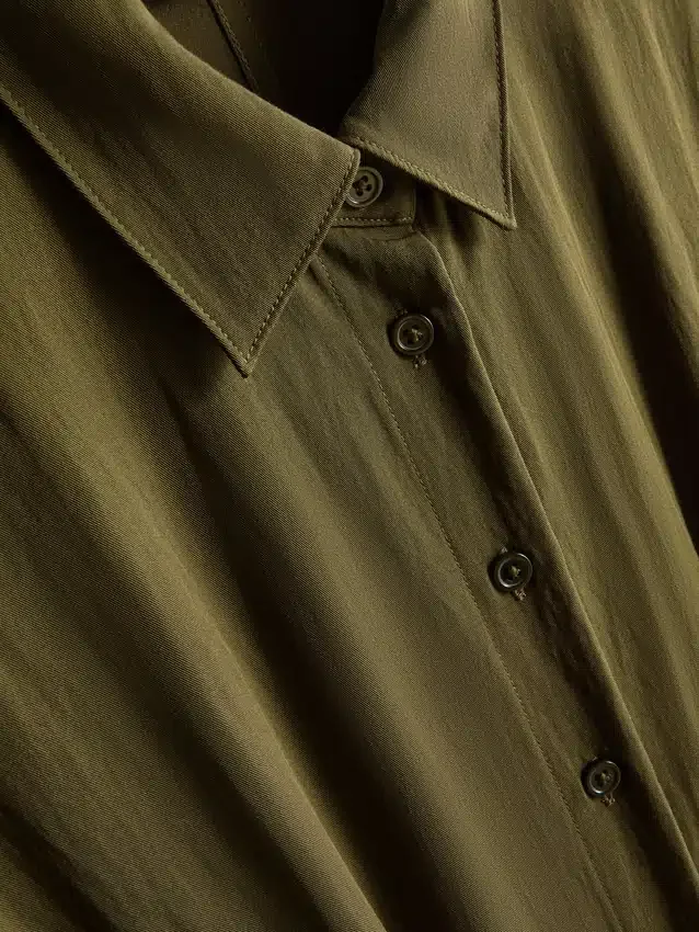 Midi shirt dress