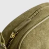 Mini faux suede crossbody purse