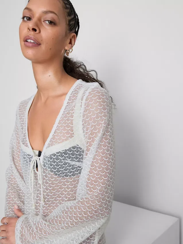 Mini shell beach cover-up