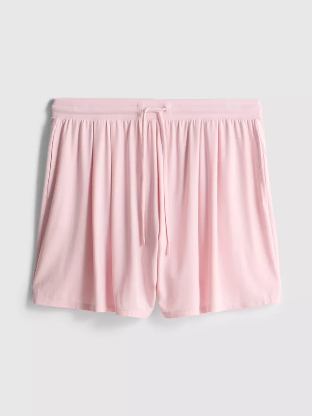 Modal rich drawstring pajama shorts