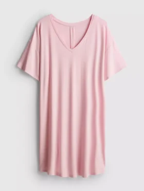 Modal rich v-neck nightshirt