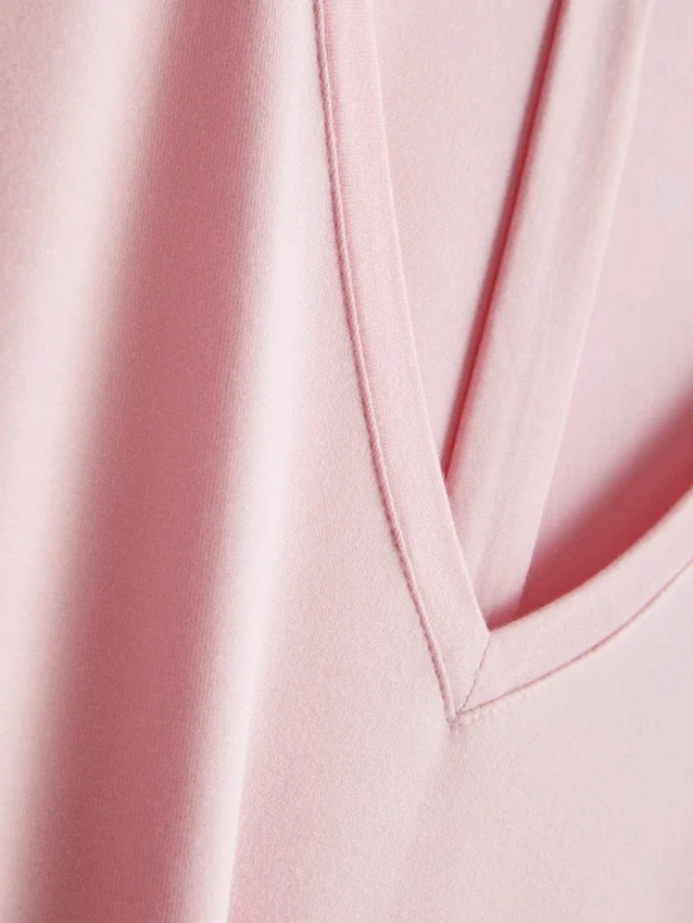 Modal rich v-neck nightshirt