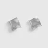 Molten metal square stud earrings