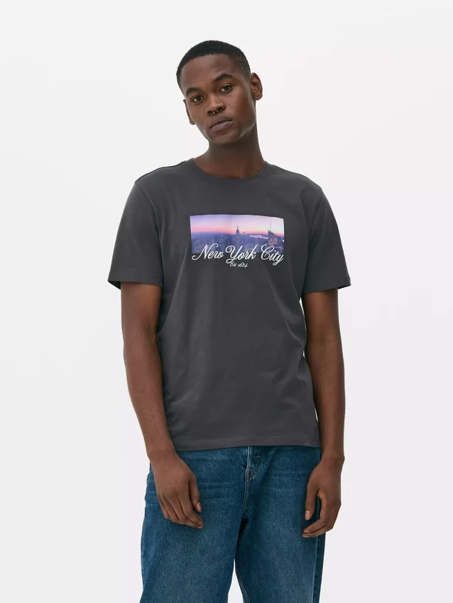 New york city print t-shirt