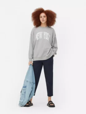 New york oversized graphic sweatshirt