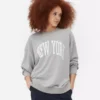 New york oversized graphic sweatshirt