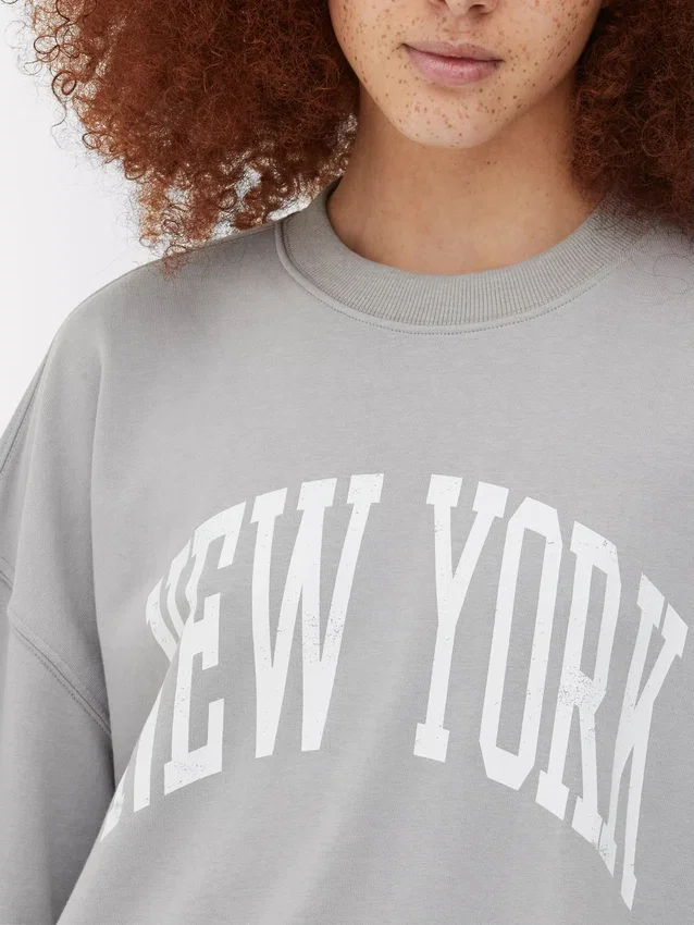 New york oversized graphic sweatshirt