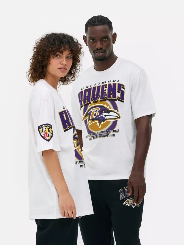 Nfl baltimore ravens logo t-shirt