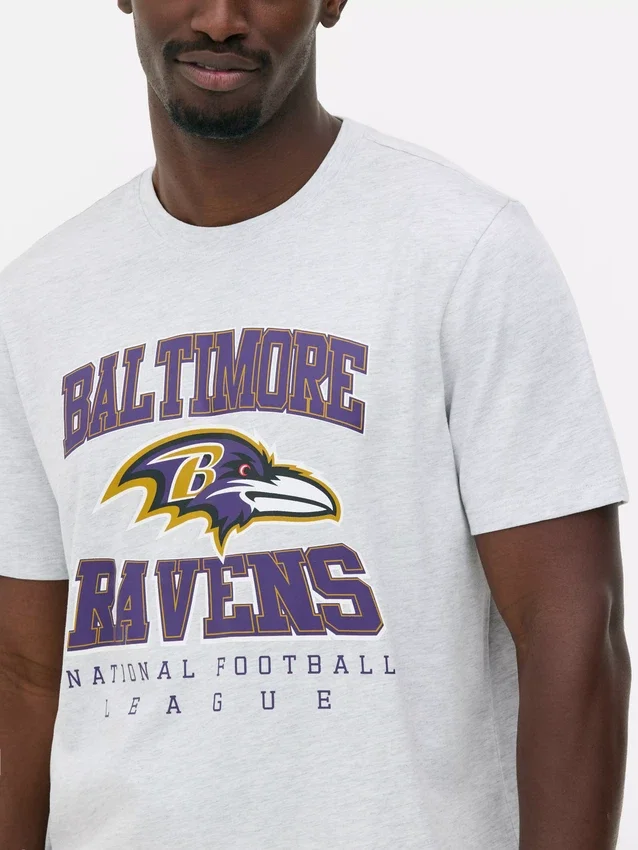 Nfl baltimore ravens logo t-shirt