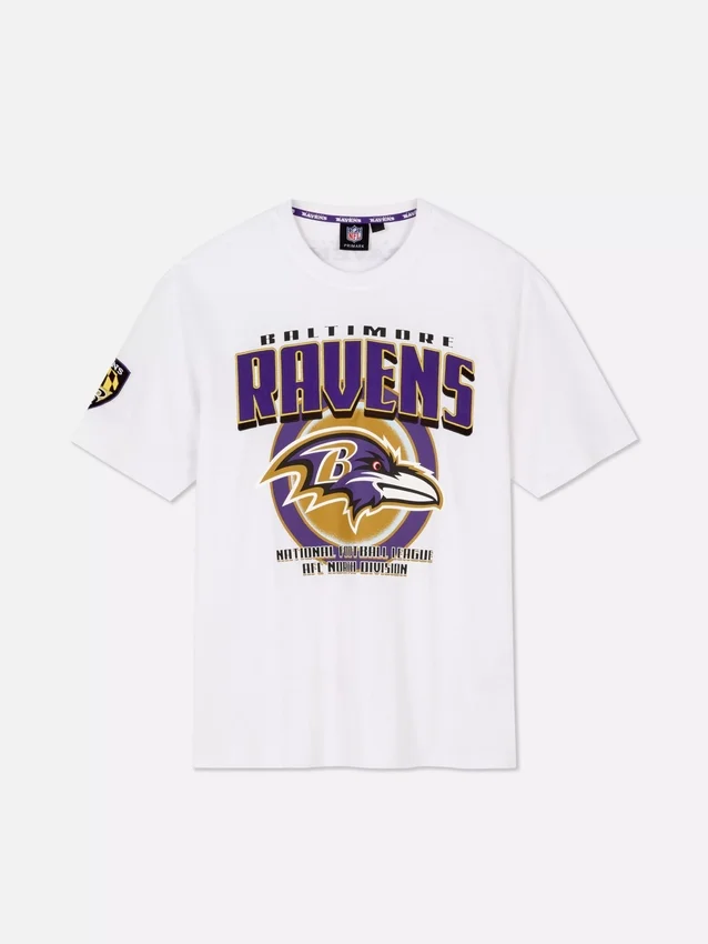 Nfl baltimore ravens logo t-shirt